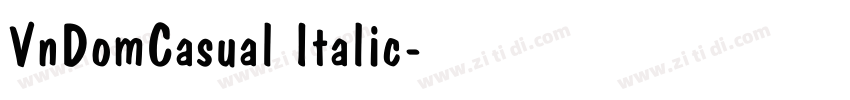 VnDomCasual Italic字体转换